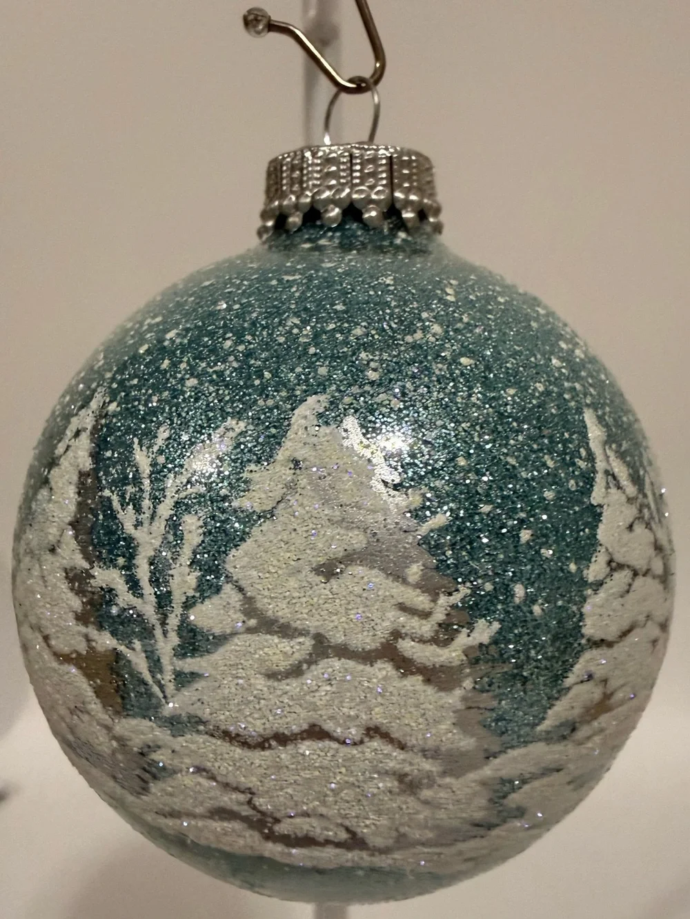 Holiday Living 4-Pack Glass Winter Scene Ornament Set